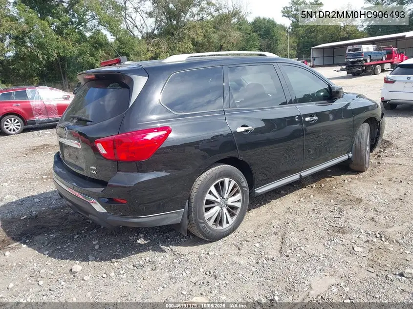 2017 NISSAN PATHFINDER VIN 5N1DR2MM0HC906493 — фото 4