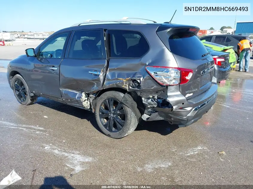 2017 NISSAN PATHFINDER VIN 5N1DR2MM8HC669493 — фото 3