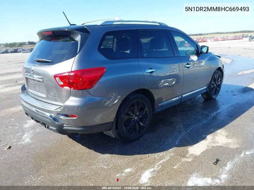 2017 NISSAN PATHFINDER VIN 5N1DR2MM8HC669493 — фото 4