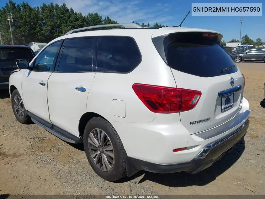 2017 NISSAN PATHFINDER VIN 5N1DR2MM1HC657590 — фото 3