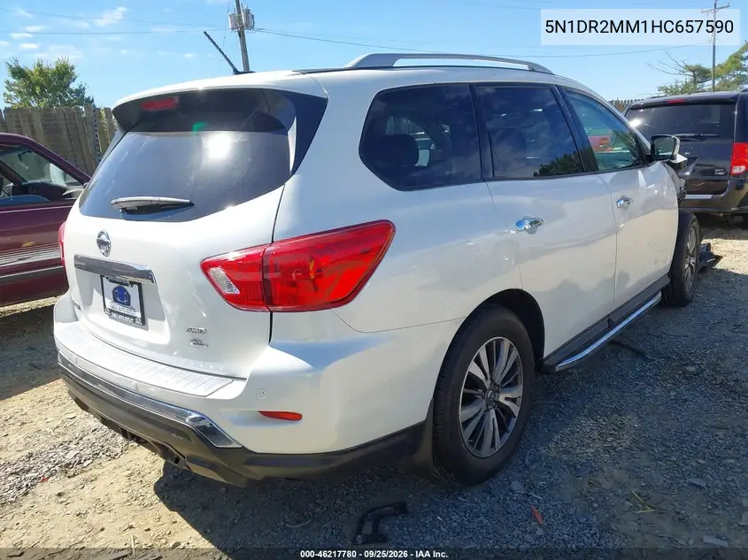 2017 NISSAN PATHFINDER VIN 5N1DR2MM1HC657590 — фото 4