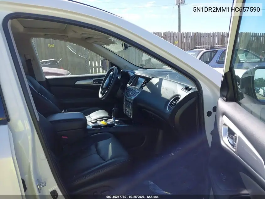 2017 NISSAN PATHFINDER VIN 5N1DR2MM1HC657590 — фото 5
