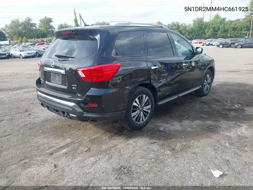 2017 NISSAN PATHFINDER VIN 5N1DR2MM4HC661925 — фото 4