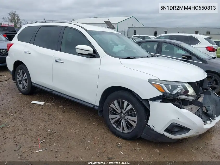 NISSAN PATHFINDER 2017, VIN 5N1DR2MM4HC650813