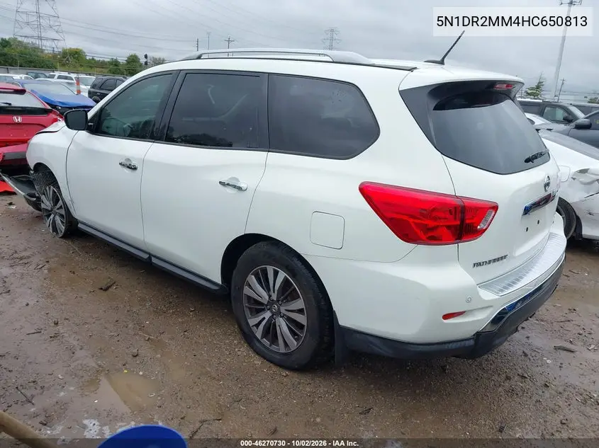2017 NISSAN PATHFINDER VIN 5N1DR2MM4HC650813 — фото 3