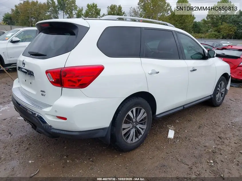 2017 NISSAN PATHFINDER VIN 5N1DR2MM4HC650813 — фото 4