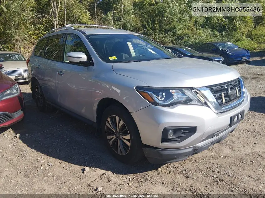 NISSAN PATHFINDER 2017, VIN 5N1DR2MM3HC655436