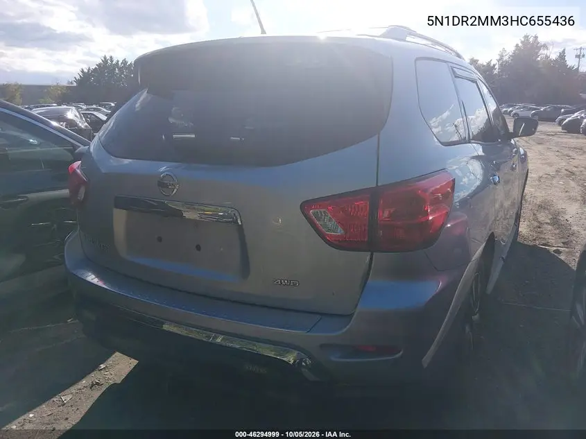 2017 NISSAN PATHFINDER VIN 5N1DR2MM3HC655436 — фото 4