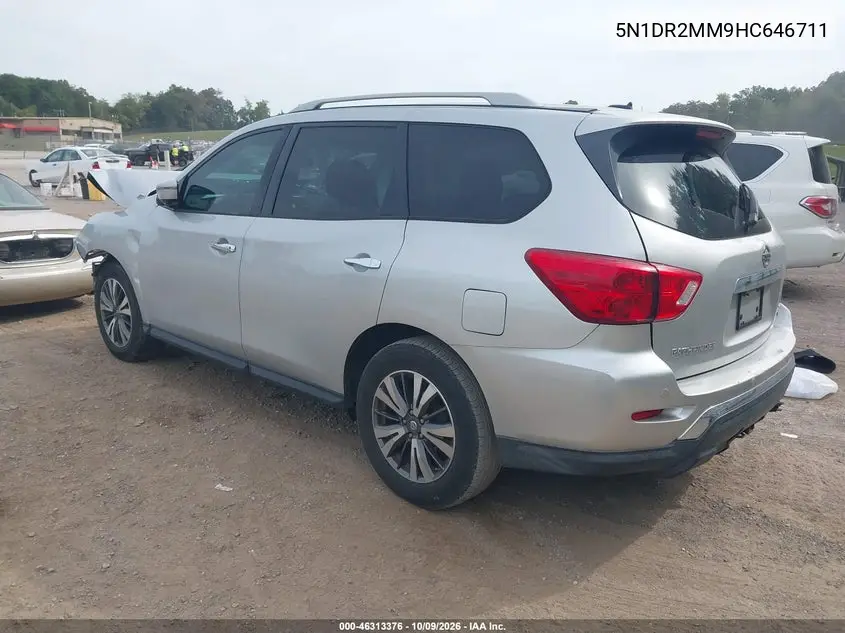 2017 NISSAN PATHFINDER VIN 5N1DR2MM9HC646711 — фото 3
