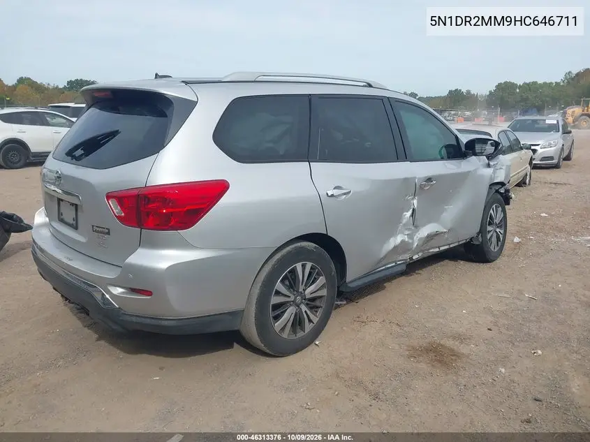 2017 NISSAN PATHFINDER VIN 5N1DR2MM9HC646711 — фото 4