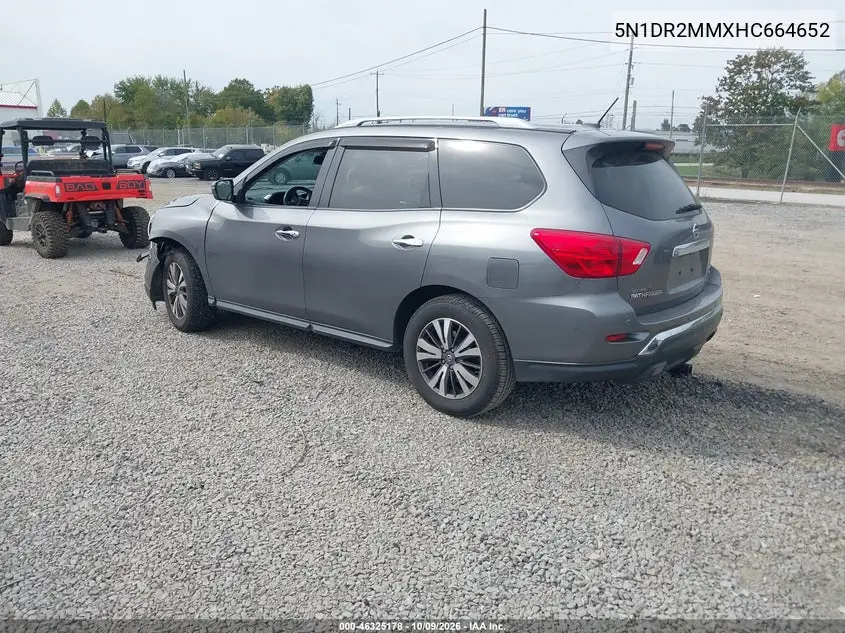 2017 NISSAN PATHFINDER VIN 5N1DR2MMXHC664652 — фото 3
