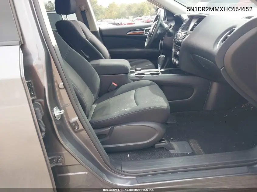 2017 NISSAN PATHFINDER VIN 5N1DR2MMXHC664652 — фото 5
