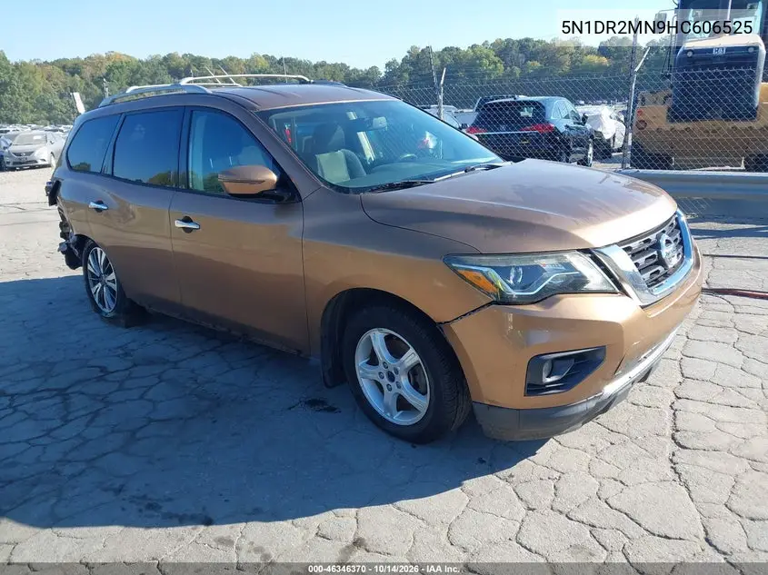 NISSAN PATHFINDER 2017, VIN 5N1DR2MN9HC606525