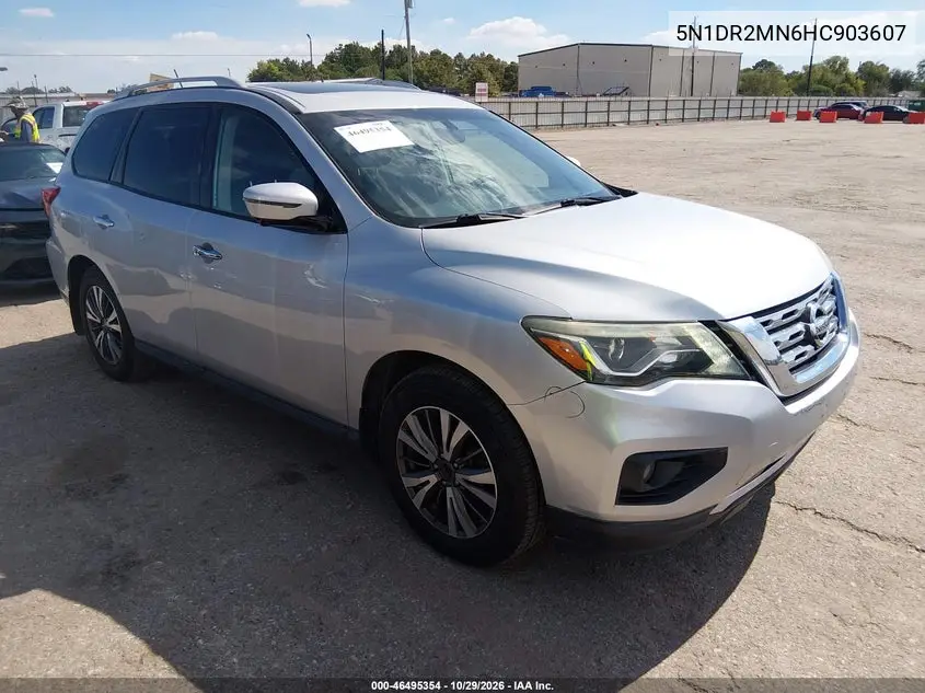 NISSAN PATHFINDER 2017, VIN 5N1DR2MN6HC903607