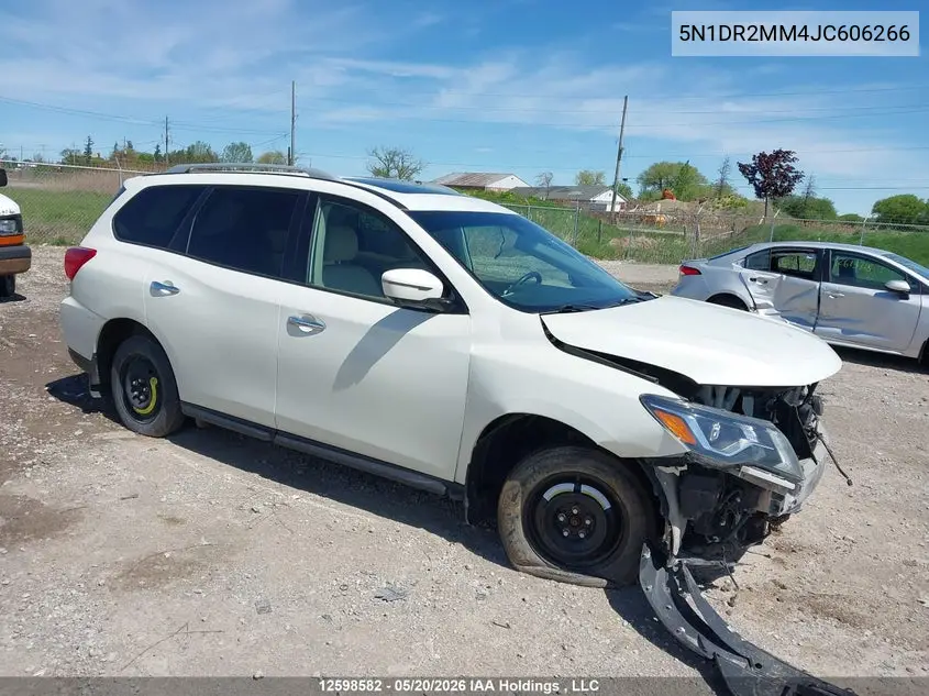 NISSAN PATHFINDER 2018, VIN 5N1DR2MM4JC606266