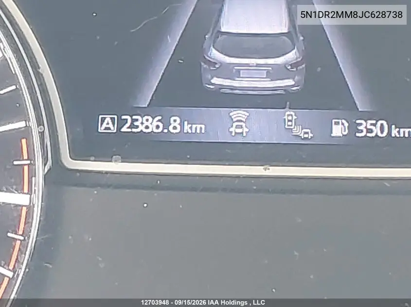 2018 NISSAN PATHFINDER VIN 5N1DR2MM8JC628738 — фото 14