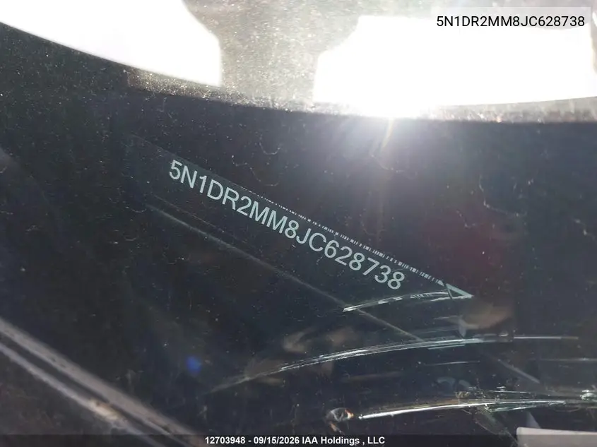 2018 NISSAN PATHFINDER VIN 5N1DR2MM8JC628738 — фото 17