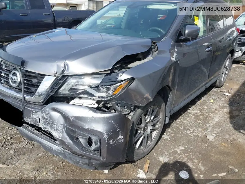 2018 NISSAN PATHFINDER VIN 5N1DR2MM8JC628738 — фото 2