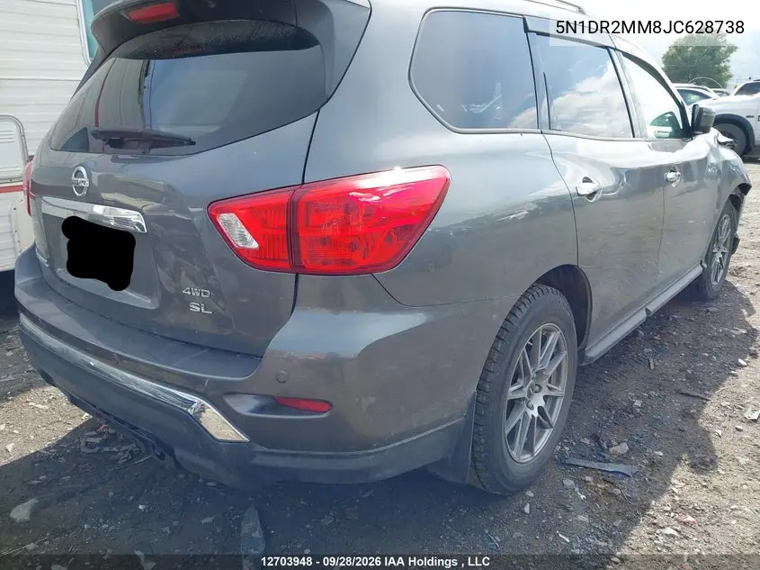2018 NISSAN PATHFINDER VIN 5N1DR2MM8JC628738 — фото 4