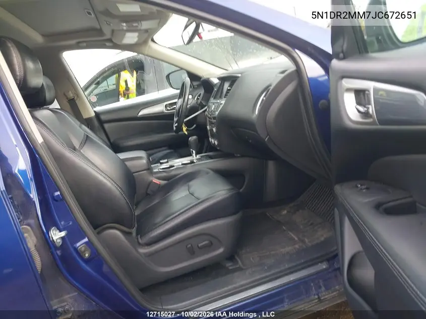 2018 NISSAN PATHFINDER VIN 5N1DR2MM7JC672651 — фото 5