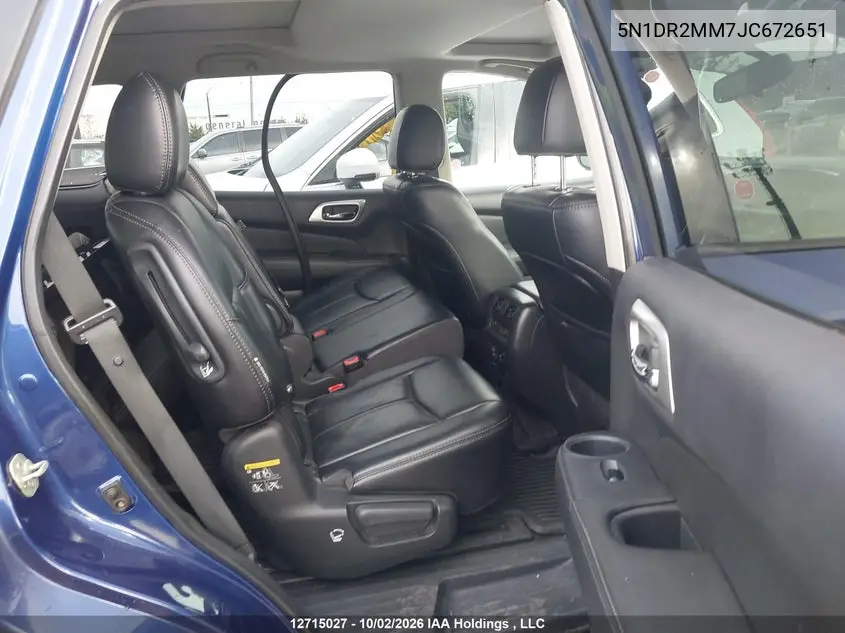 2018 NISSAN PATHFINDER VIN 5N1DR2MM7JC672651 — фото 8