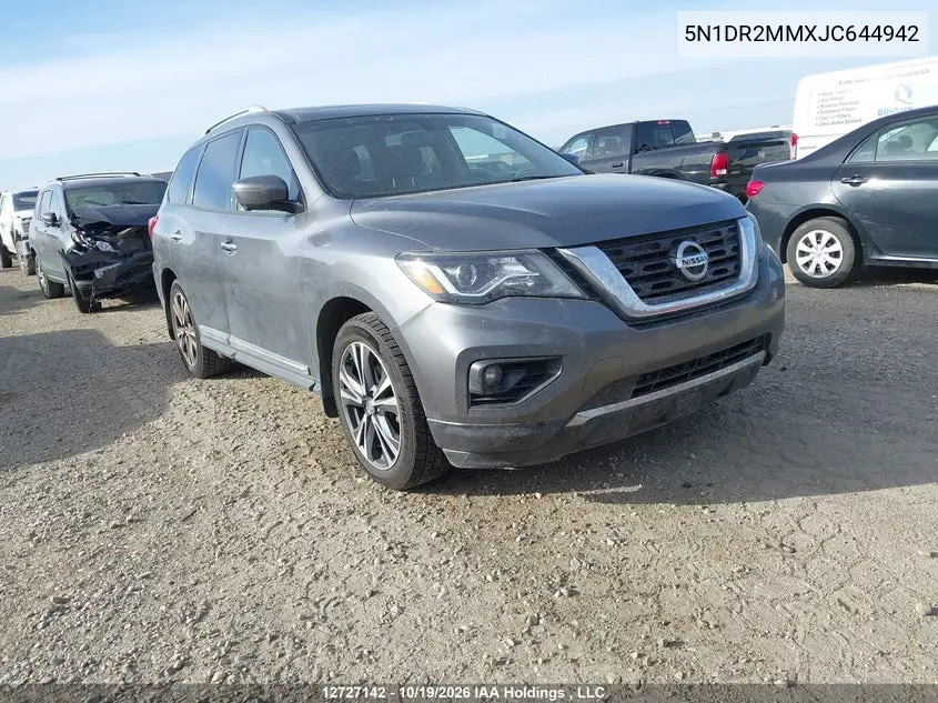 NISSAN PATHFINDER 2018, VIN 5N1DR2MMXJC644942