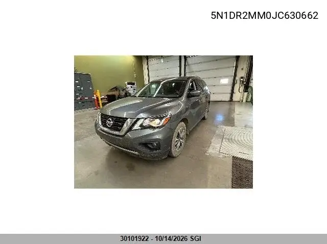 2018 NISSAN PATHFINDER VIN 5N1DR2MM0JC630662 — фото 2