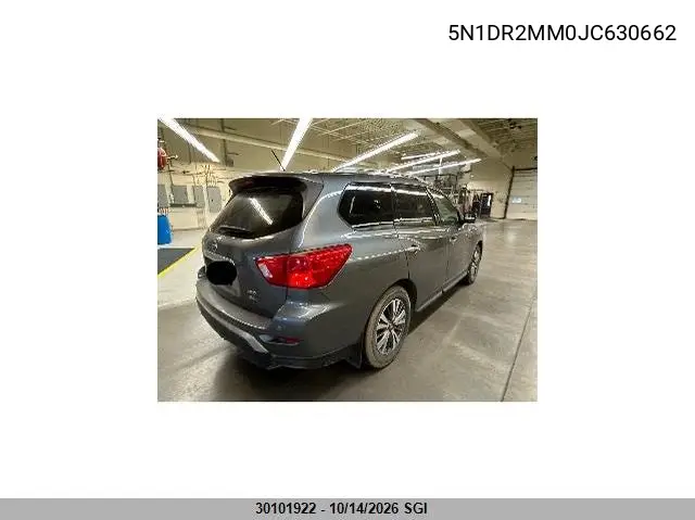 2018 NISSAN PATHFINDER VIN 5N1DR2MM0JC630662 — фото 4