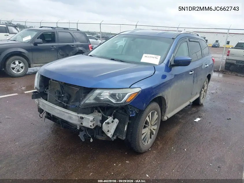 2018 NISSAN PATHFINDER VIN 5N1DR2MM6JC662743 — фото 2