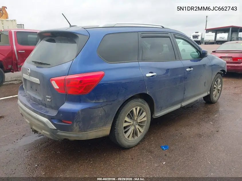 2018 NISSAN PATHFINDER VIN 5N1DR2MM6JC662743 — фото 4