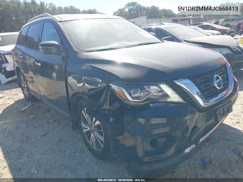 NISSAN PATHFINDER 2018, VIN 5N1DR2MM4JC668413