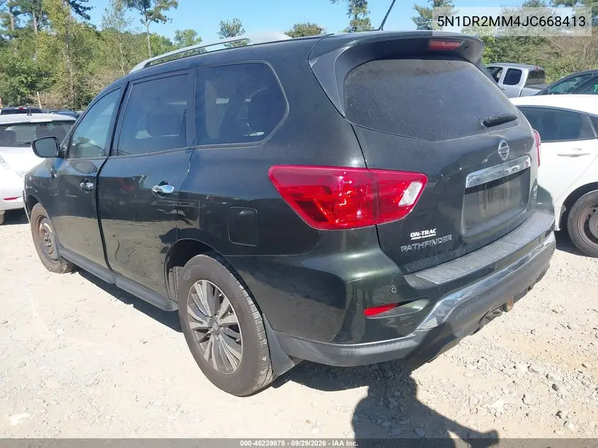 2018 NISSAN PATHFINDER VIN 5N1DR2MM4JC668413 — фото 3