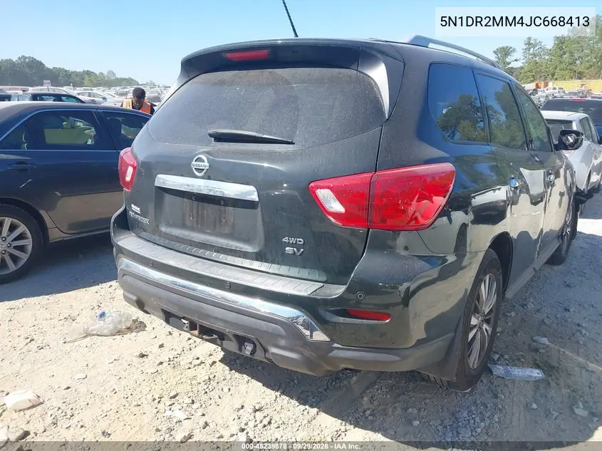 2018 NISSAN PATHFINDER VIN 5N1DR2MM4JC668413 — фото 4