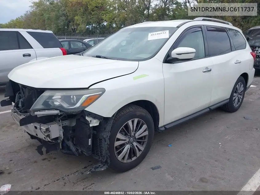 2018 NISSAN PATHFINDER VIN 5N1DR2MN8JC611737 — фото 2