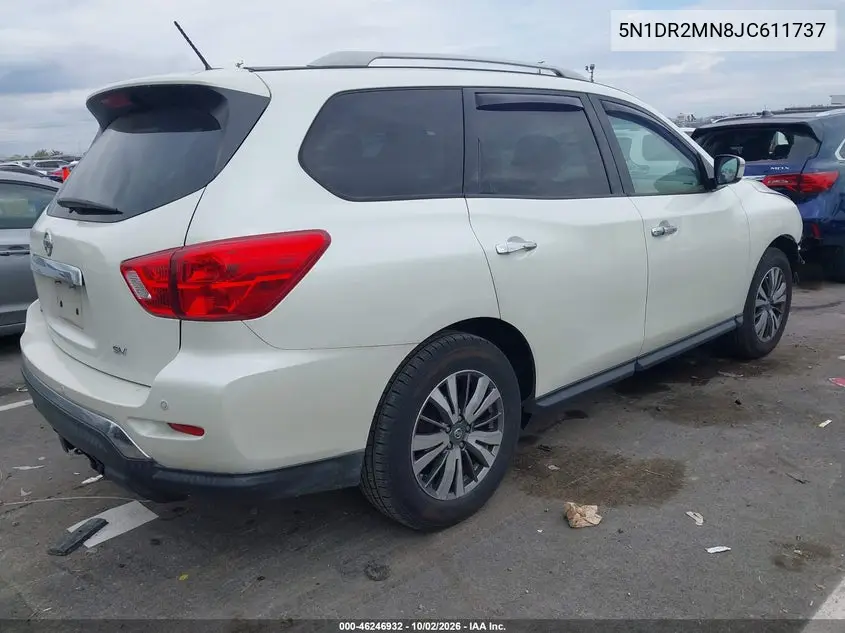 2018 NISSAN PATHFINDER VIN 5N1DR2MN8JC611737 — фото 4