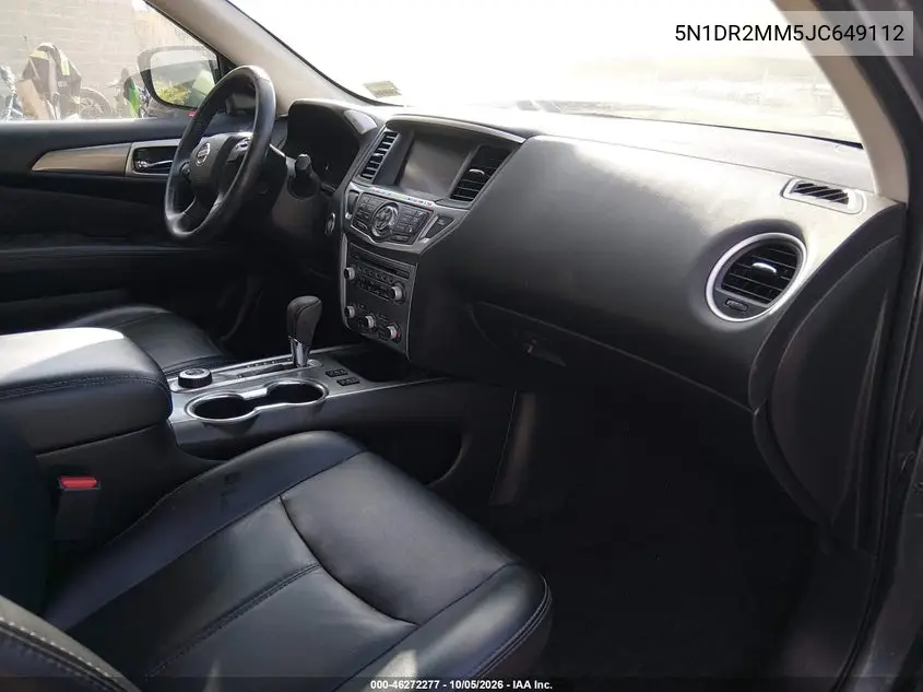 2018 NISSAN PATHFINDER VIN 5N1DR2MM5JC649112 — фото 5
