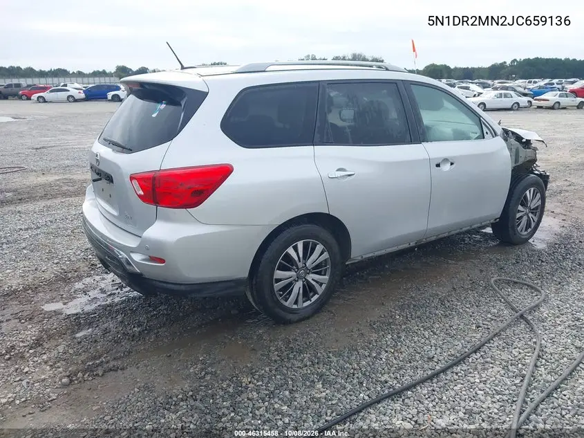 2018 NISSAN PATHFINDER VIN 5N1DR2MN2JC659136 — фото 4