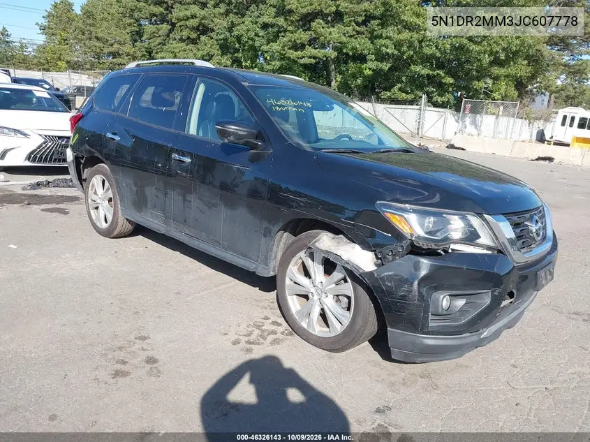 NISSAN PATHFINDER 2018, VIN 5N1DR2MM3JC607778