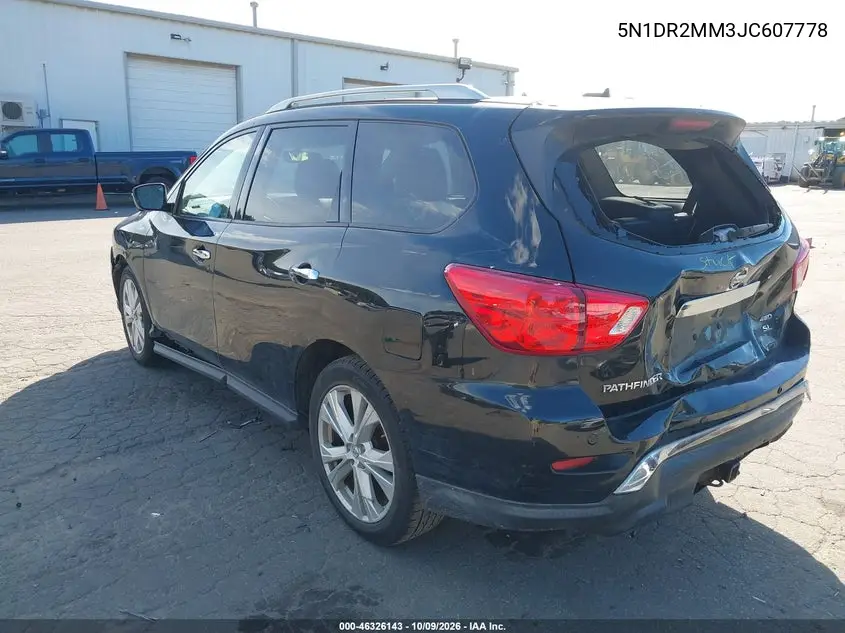 2018 NISSAN PATHFINDER VIN 5N1DR2MM3JC607778 — фото 3