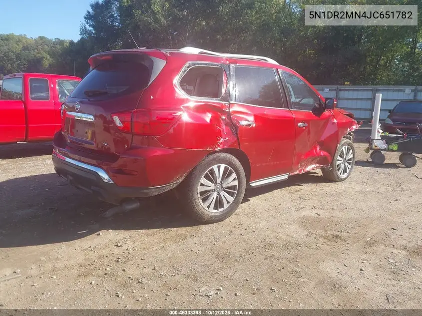 2018 NISSAN PATHFINDER VIN 5N1DR2MN4JC651782 — фото 4