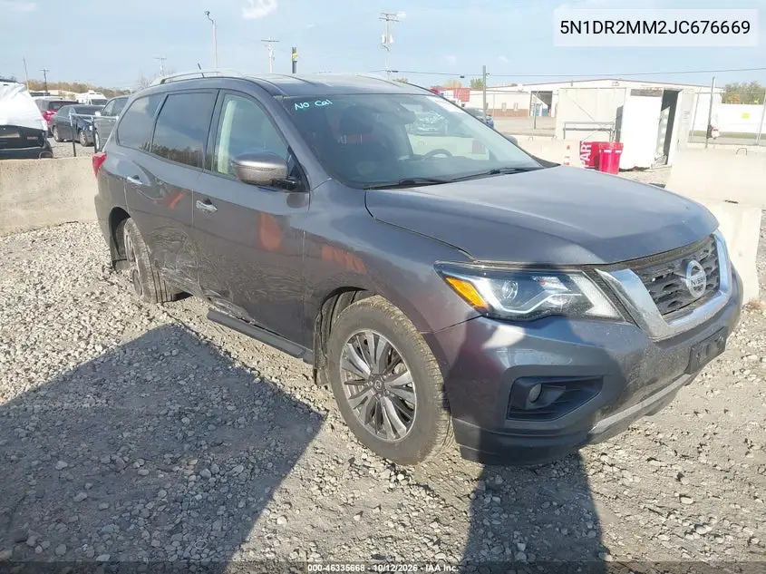 NISSAN PATHFINDER 2018, VIN 5N1DR2MM2JC676669
