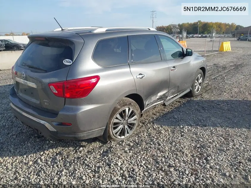 2018 NISSAN PATHFINDER VIN 5N1DR2MM2JC676669 — фото 4