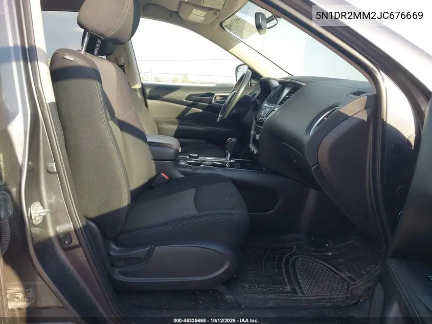 2018 NISSAN PATHFINDER VIN 5N1DR2MM2JC676669 — фото 5