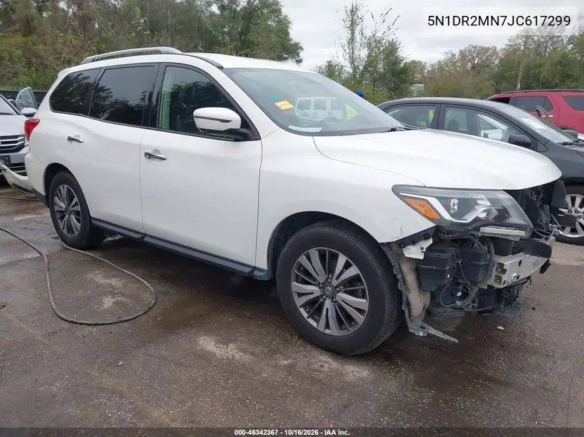 NISSAN PATHFINDER 2018, VIN 5N1DR2MN7JC617299