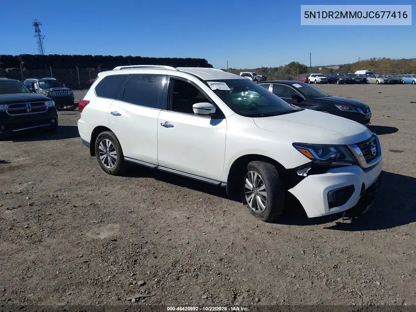 NISSAN PATHFINDER 2018, VIN 5N1DR2MM0JC677416