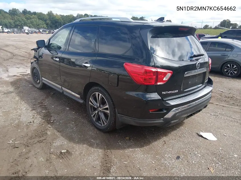 2019 NISSAN PATHFINDER VIN 5N1DR2MN7KC654662 — фото 3