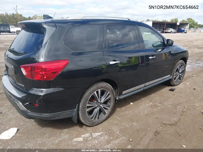 2019 NISSAN PATHFINDER VIN 5N1DR2MN7KC654662 — фото 4