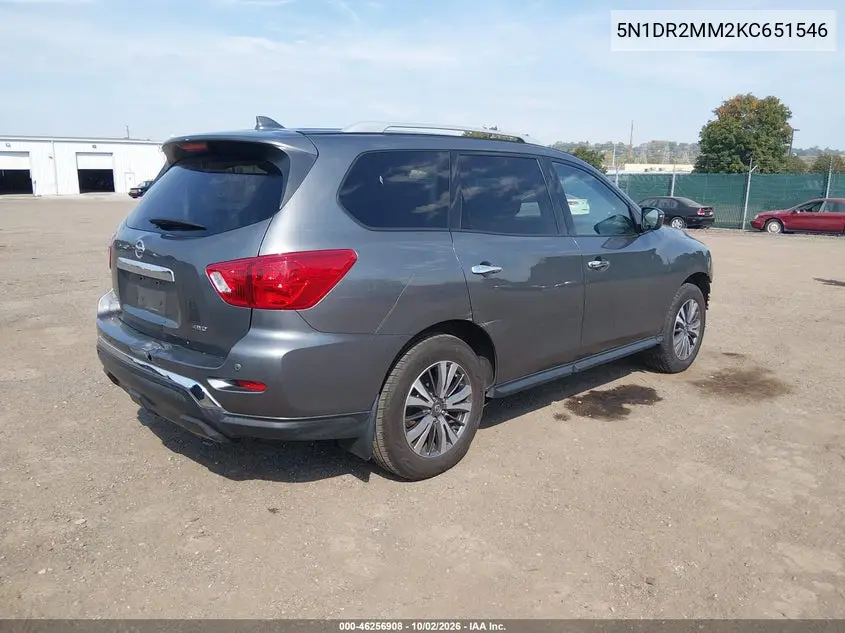 2019 NISSAN PATHFINDER VIN 5N1DR2MM2KC651546 — фото 4