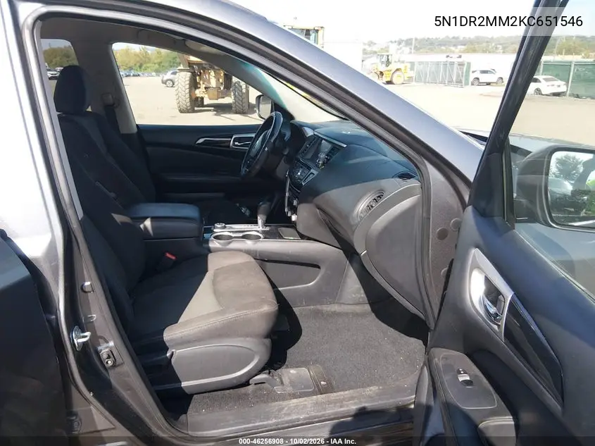 2019 NISSAN PATHFINDER VIN 5N1DR2MM2KC651546 — фото 5