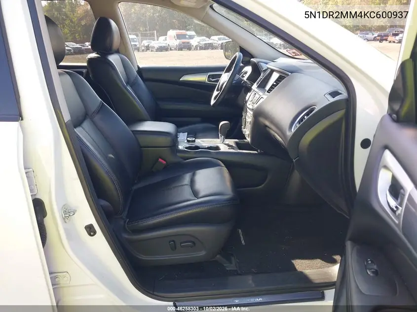 2019 NISSAN PATHFINDER VIN 5N1DR2MM4KC600937 — фото 5